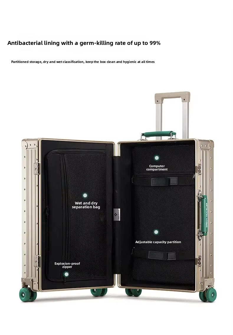 Premium Aluminum Luggage Set