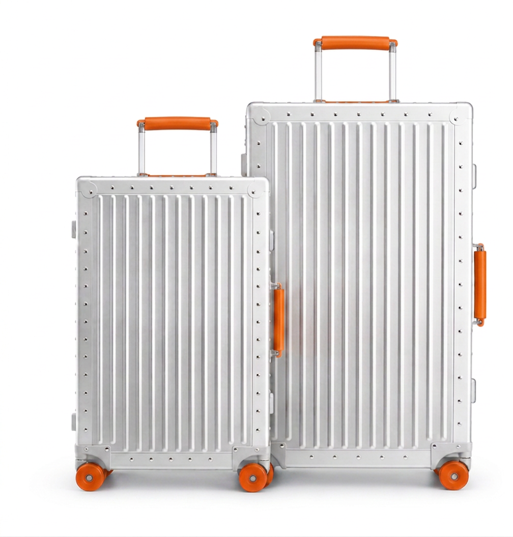 Premium Aluminum Luggage Set