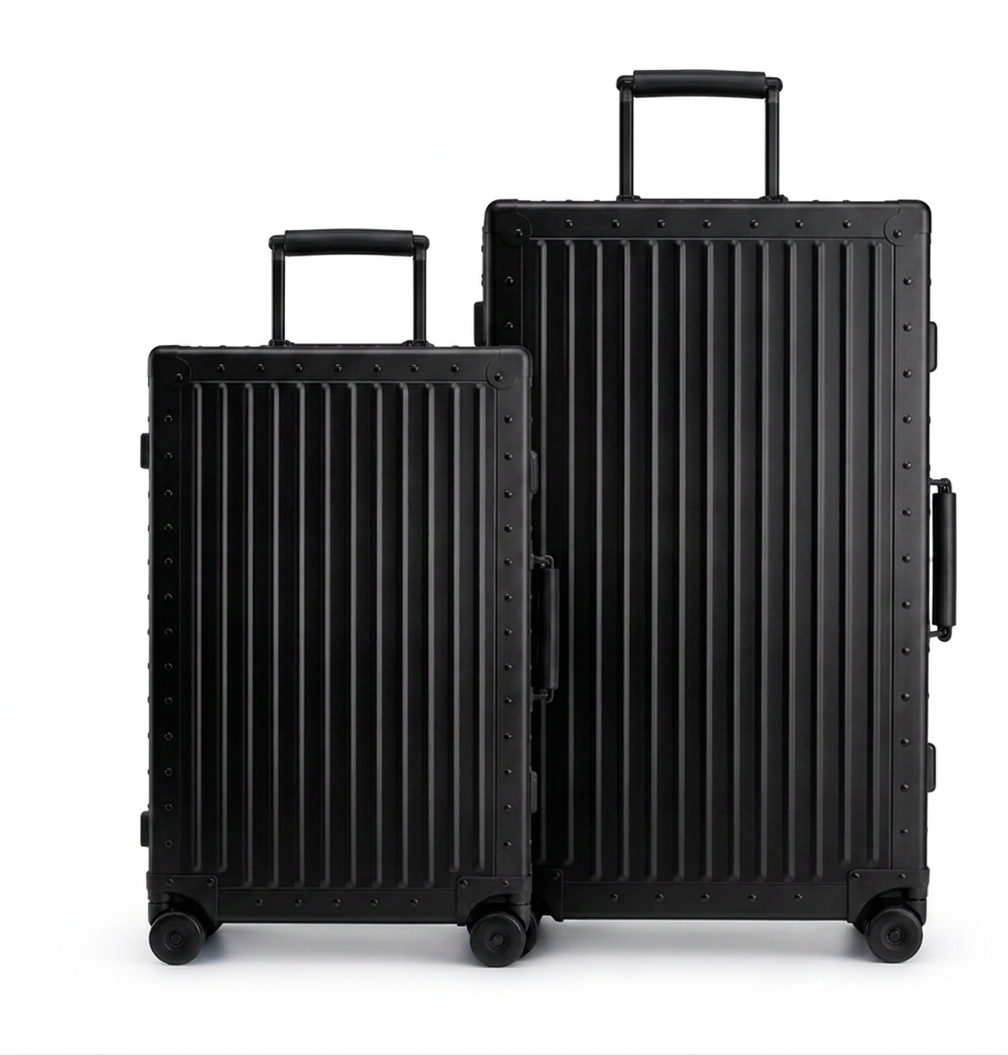 Premium Aluminum Luggage Set