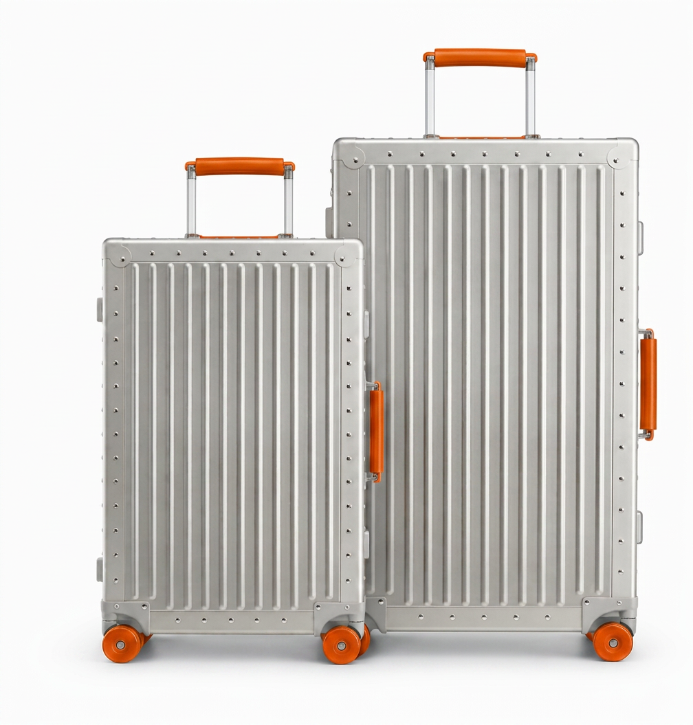 Premium Aluminum Luggage Set
