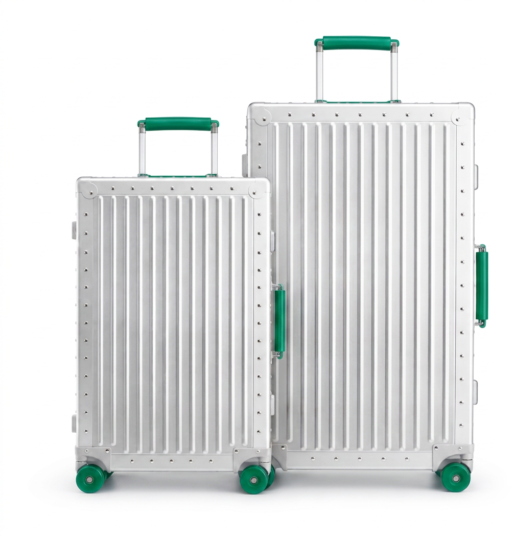 Premium Aluminum Luggage Set